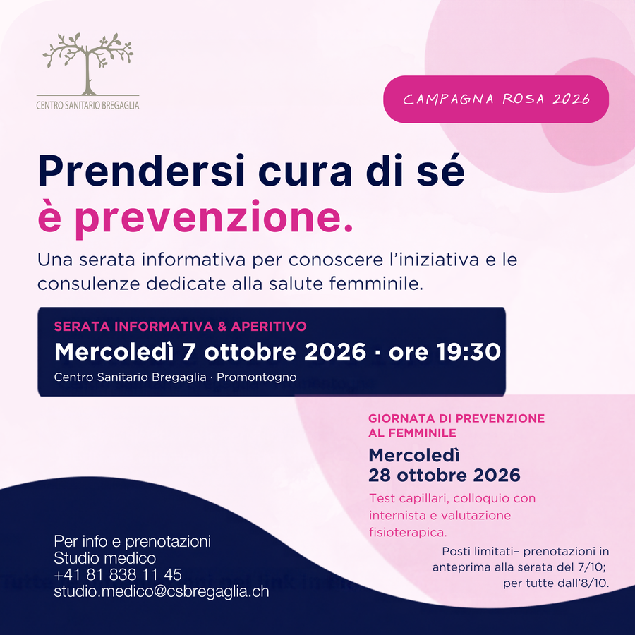 Campagna Rosa 2026- Prendersi cura di sé è prevenzione
