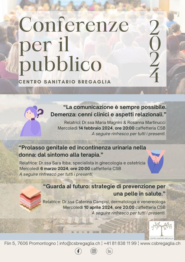 Conferenze per il pubblico: programma febbraio-aprile 2024