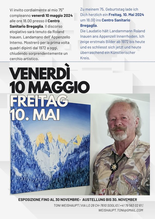 I 75 anni di Toni Weishaupt